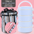 hộp com giữ nhiệt zojirushi 4 ngăn Hộp cơm trưa cách điện nhiều lớp 304 hộp cơm trưa inox nữ 1 người cầm tay sinh viên có nắp 2 nhân viên văn phòng - Hộp cơm điện sưởi ấm hộp cơm zojirushi Hộp cơm điện sưởi ấm