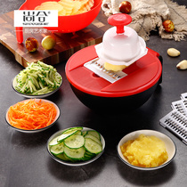 Kitchen vegetable cutting artifact potato shredded wire shredder household multifunctional shredder chipper slicer slicer flower cutter