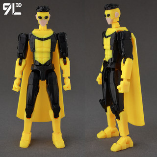 Invincible war evil mark 9l 3d printed articulated movable figure invincible young hero lucky 13 doll gift