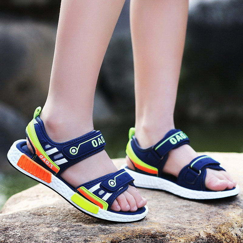 品牌男童凉鞋版潮夏季露趾防滑软底中大童小学生沙滩儿童鞋男孩