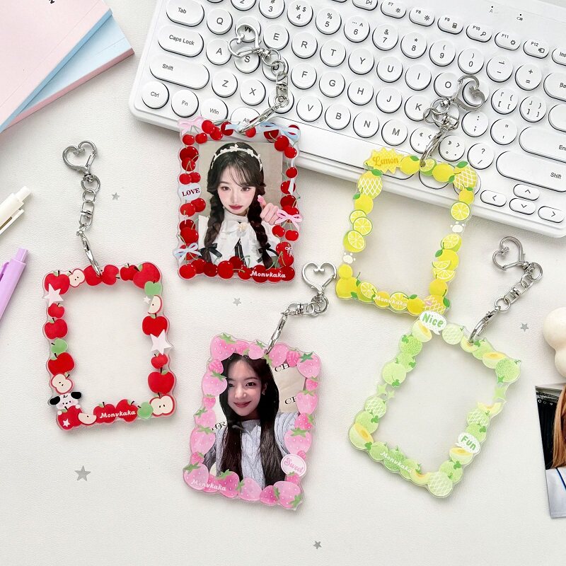 Original Spring Fruit Acrylic Card Holder, Idol Card Holder, 3-inch Card Holder, Instant Photo Card Holder