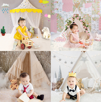 Childrens year old photo background photo studio photo background paper 100 days Baby mini cute fresh tent Indoor