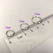  10mm double ring small ring 15mm Connecting small ring Small key ring Jewelry Small accessories Connecting small ring