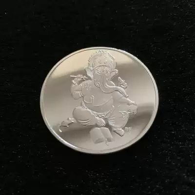 Elephant head, God of Wealth, Elephant Head, Happy Heaven (Silver-plated)