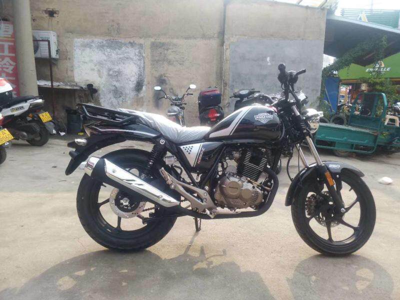 Haojiang 250CC big prince motorcycle 250CC small chain engine front and rear disc brake national four electronic injection can be licensed