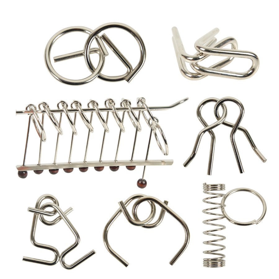 Nine series set puzzle toy intelligence unlocking students difficult children Luban lock Kongming lock adults