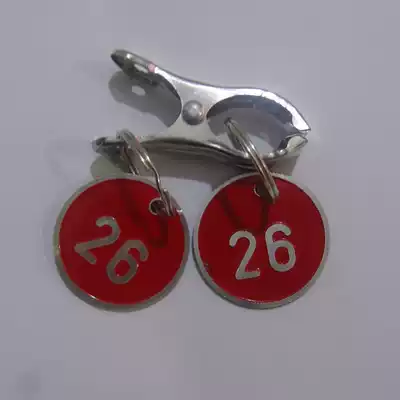 Clip aluminum alloy number plate, Malatang number plate, hotel number plate, sauna card, storage card, hand card