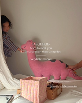 {velybebemarket}Korean ins niche baby handmade doll dinosaur pillow pillow animal