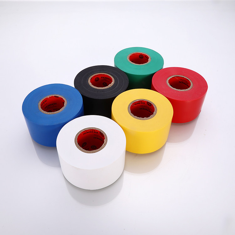 pvc electrical tape width 45mm black ultra-adhesive high temperature insulation electrical pipe packaging waterproof tape 4 5cm