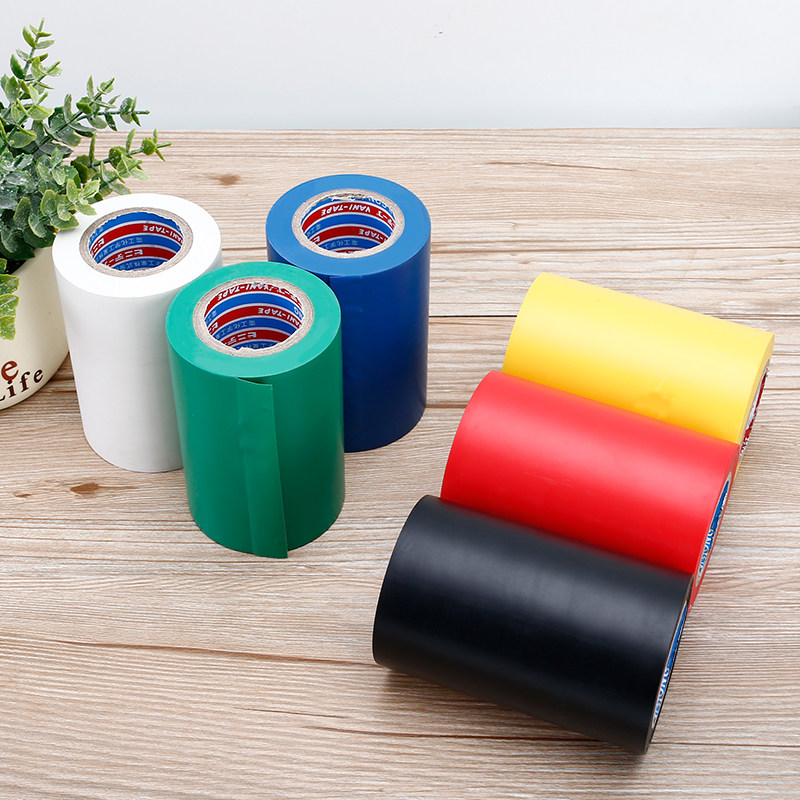 pvc electrical tape width 5cm black ultra - adhesive high temperature insulation electrical flame retardant tube packing waterproof fabric