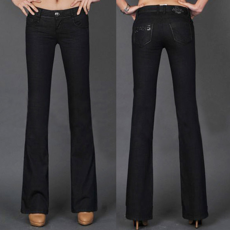 European Station 2024 Autumn and Winter European and American Export Low-Waist Slim Fit Slimming Micro-Flared Jeans Women's Long Pants