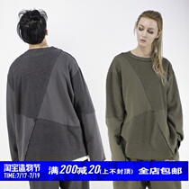 STR:ANOTHER SIDE OVERSIZE HOOIDES STRUCTURE REVERSE RELEASE GEOMETRIC CUT LOOSE SWEATER