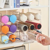 Mazang Creative Insulation Cup Holder rack multilayer transparent water cup shelf refrigerator beverage frame can be superimposed