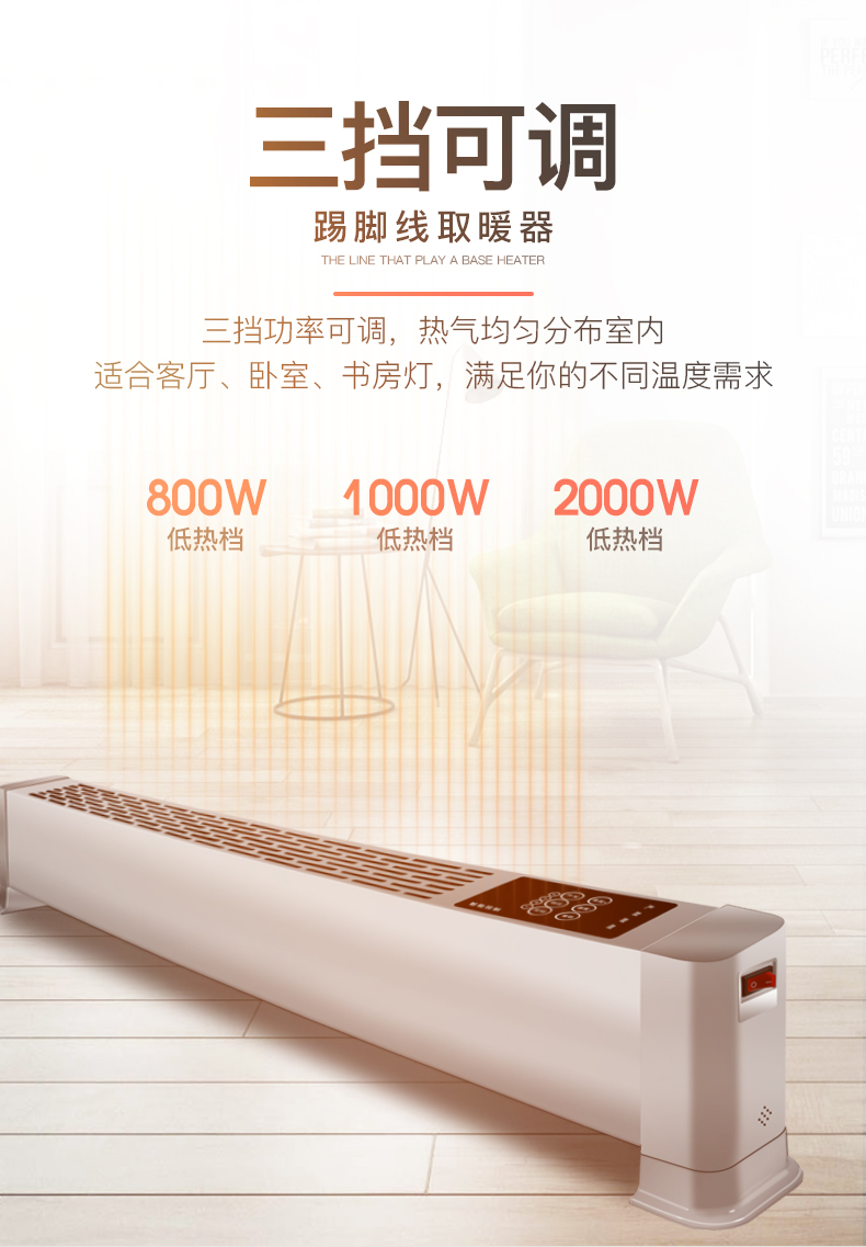韩克斯 地暖式踢脚线 750W 图5