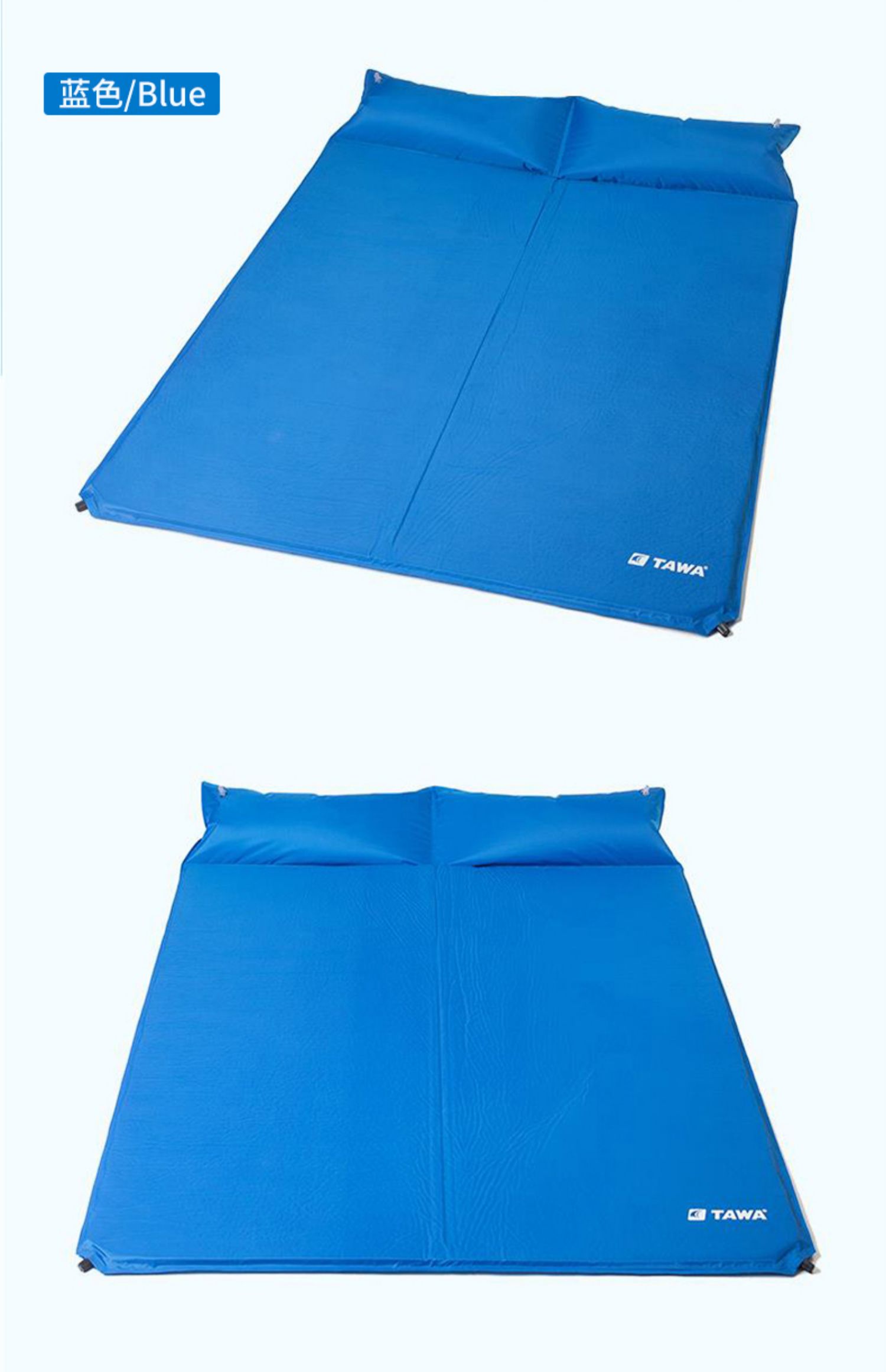 TAWA tự động bơm đệm ngoài trời lều mat ẩm pad mở rộng dày đôi giường đệm cắm trại không khí giường - Thảm chống ẩm / Mat / Gối chiếu xốp gấp