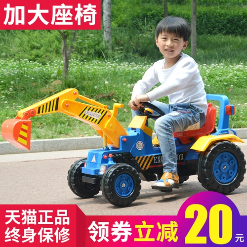 韵优宝 Большая игрушка, электрический экскаватор с сидением, игрушечная машина для мальчиков