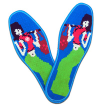 Insoles cross-stitch pinhole printed cotton cloth handmade self-embroidered semi-finished mens and womens winter new boutique sweat and deodorant