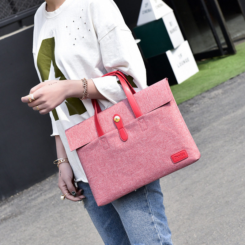 2022 new men's and women's business commuting exhibition industry a4 file portable briefcase laptop work bag