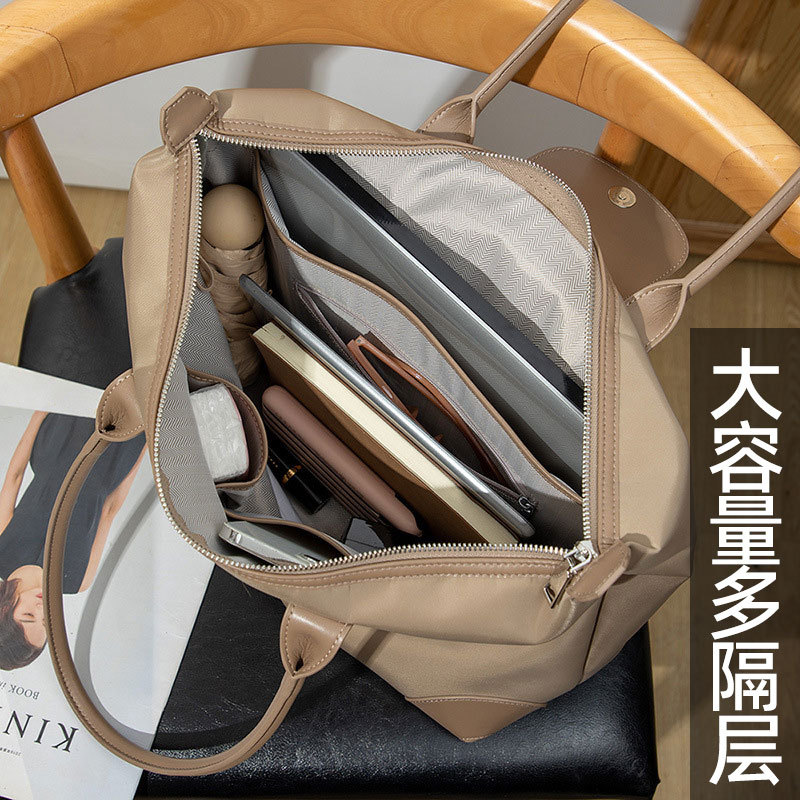 Women's Handbag Briefcase for Commuting, Can Hold A4 Documents, Can Fit a Laptop, Tote Bag with Compartments, One Bag for Three Uses, Lightweight Women's Handbag Briefcase for Commuting, Can Hold A4 Documents, Can Fit a Laptop, Tote Bag with Compartments, One Bag for Three Uses, Lightweight