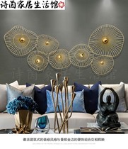 European wall decoration wall hanging boutique iron model room hotel dining room living room tea room entrance background wall accessories pendant