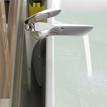 Wenjie Nordic basin faucet hot and cold water bathroom cabinet faucet toilet black upper basin height faucet