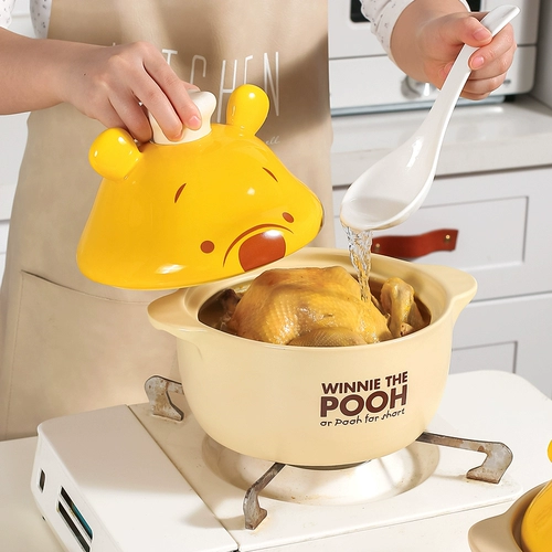 Кавашима Дом Дисней Вини Медведь Симпатичная кастрюля горшок -устойчивый