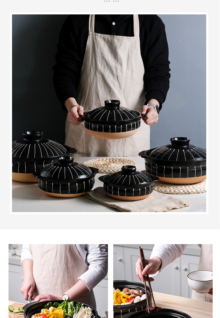 Sichuan in Japanese high - temperature ceramic casserole stew soup household gas gas buner earth dedicated to freeing up the pot