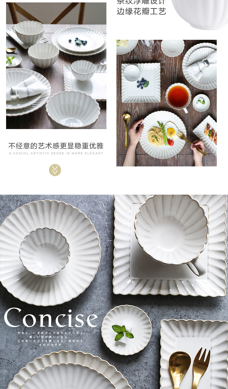 Sichuan island house home six dishes suit ceramic tableware of dish bowl bowl bowl dish dish bowl chopsticks combination outfit