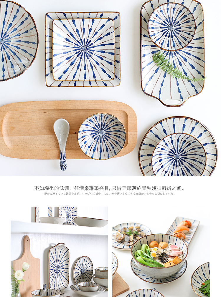 Island house Japanese - style tableware ceramic bowl in a single bowl bowl rainbow such as bowl dish dish dish dish creative move