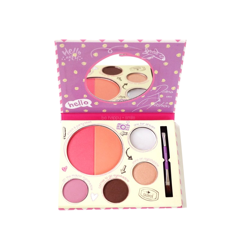 [Bonded Straight Hair] Essence Essence Blush Bóng Mắt Son Môi Bột Lông Mày Đa mục đích Túi Báu Trang Điểm Món Ăn phấn mắt colourpop