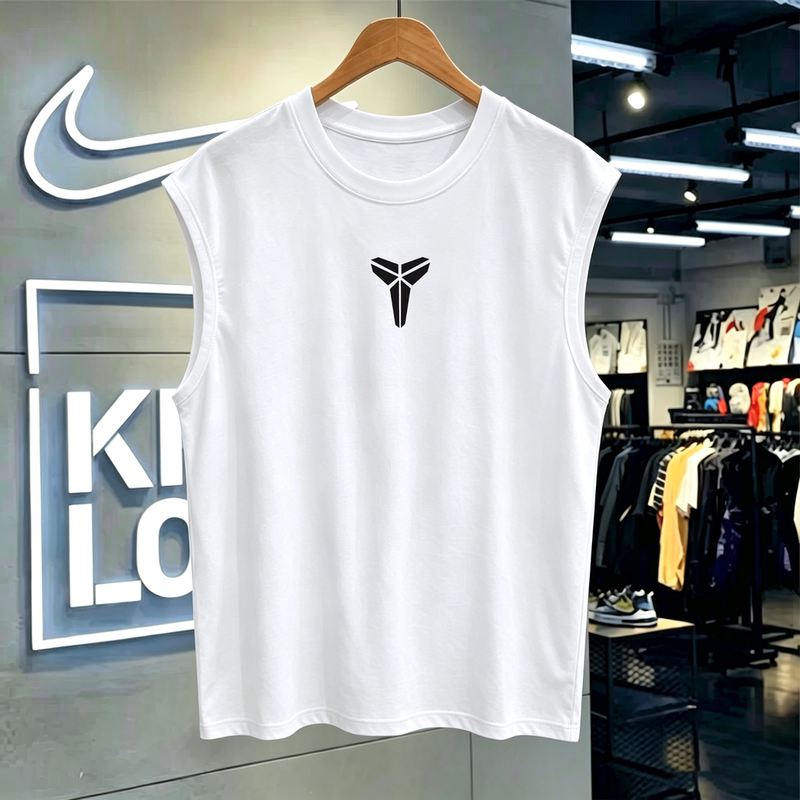 Trendy Brand Collaboration | 100% Pure Cotton | Kobe Bryant Training Sports Casual Lakers Basketball Tank Top Sleeveless T-Shirt Trendy Brand Collaboration | 100% Pure Cotton | Kobe Bryant Training Sports Casual Lakers Basketball Tank Top Sleeveless T-Shirt
