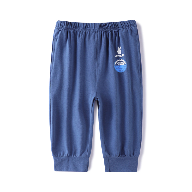 Chàng trai bảy điểm quần trẻ em quần short mùa hè trẻ em lớn sweatpants bông bé mỏng quần âu siêu mỏng.