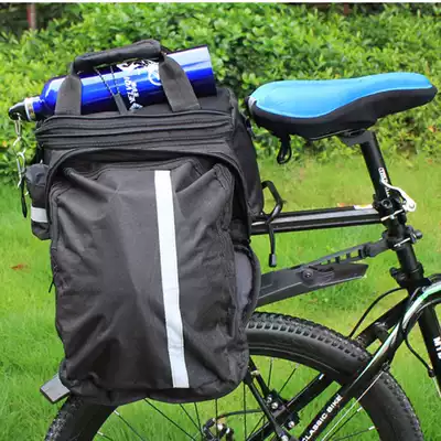 Bicycle rear seat bag Tail bag Waterproof bag piggyback bag Large capacity racing motorcycle road bike mountain bike shelf bag