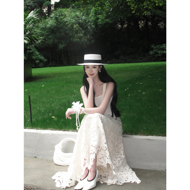 Youwei【White Mulan】White Dress for Women, Summer 2026 New Style, Sleeveless Tank Dress, Slip Dress