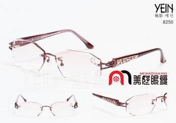 ແທ້ຈິງເກົາຫຼີ YEIN Phantom 8250 frameless diamond cut edge ແວ່ນຕາ myopia, ຕົ້ນສະບັບນໍາເຂົ້າຂອງແມ່ຍິງ