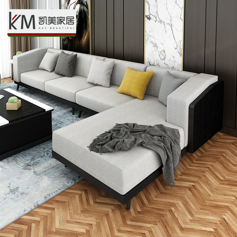 Sofa Living room Modern minimalist cloth Art Small family Type of Atmosphere Trio Position Mix Nordic Style Fashion Light Extravagant