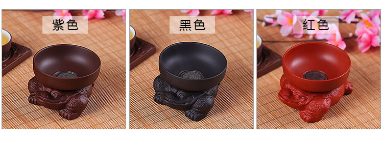 Trà cát màu tím rò rỉ trà thép không gỉ lọc Kung Fu tea set phụ kiện lọc gốm trà phễu trà tách trà lọc