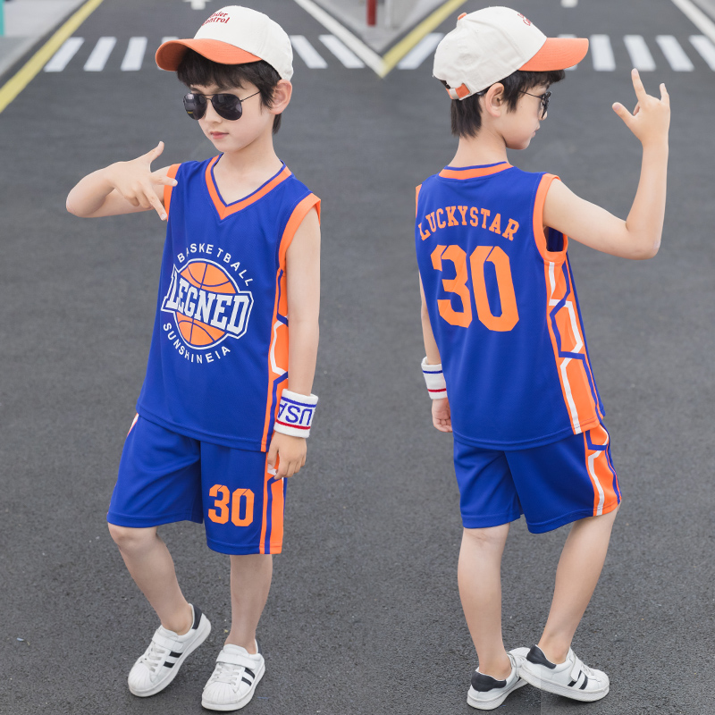 3 boys clothes training jerseys 4 children 5 toddlers 6 little boys 7 basketball clothes 8 sportswear 9 Summer 12-year-old suit