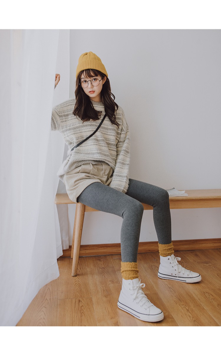 LIFEDIFF Nhật Bản mùa đông 3000D cotton xà cạp dày của phụ nữ cộng với nhung ấm bếp và tất xà cạp quần tất lưới
