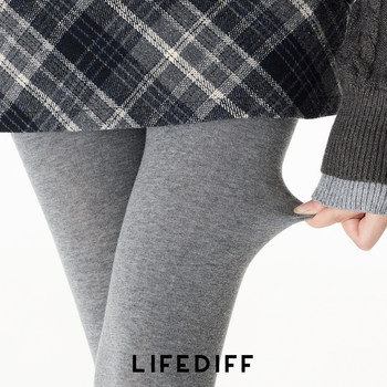 Gray Classic Cotton Tights for Women, Slimming Leggings for Autumn and Winter, Sexy Outerwear Tights for Spring and Autumn