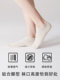 Sweat-Absorbent Non-Slip Low-Cut Gray Liner Socks with Linen, Low-Cut Right-Angle Heel, Summer Socks for Women, Spring and Autumn
