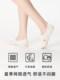 Non-Slip Thin Summer Boat Socks, Gray Socks for Women, No-Show, Shallow Mesh, Breathable, Heart Embroidery, Invisible Socks