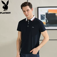 Playboy Áo thun nam polo ngắn tay mùa hè mới kinh doanh bình thường nam ve áo Slim phần thời trang mỏng polo áo