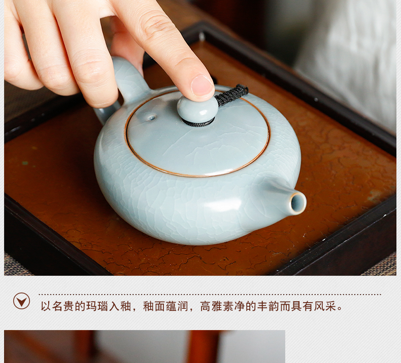 Three frequently hall of zen your up ceramic teapot kung fu tea tea ware S24014 slicing can raise large capacity, small pot