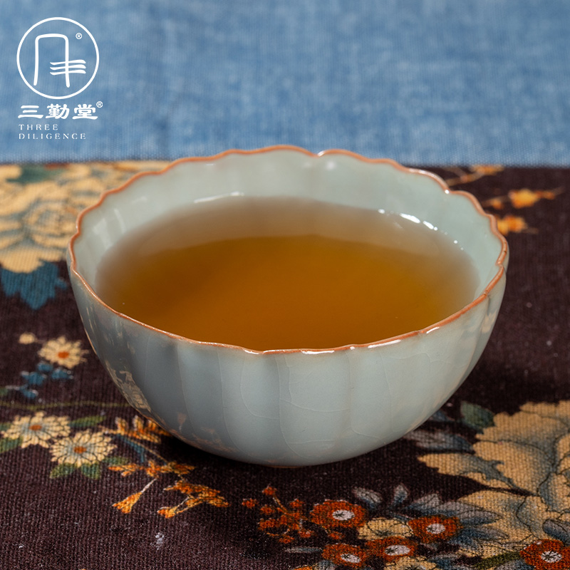 Three frequently hall hand cup pure manual code master cup single tang secret porcelain ceramic tea cup S44104 pu - erh tea cup