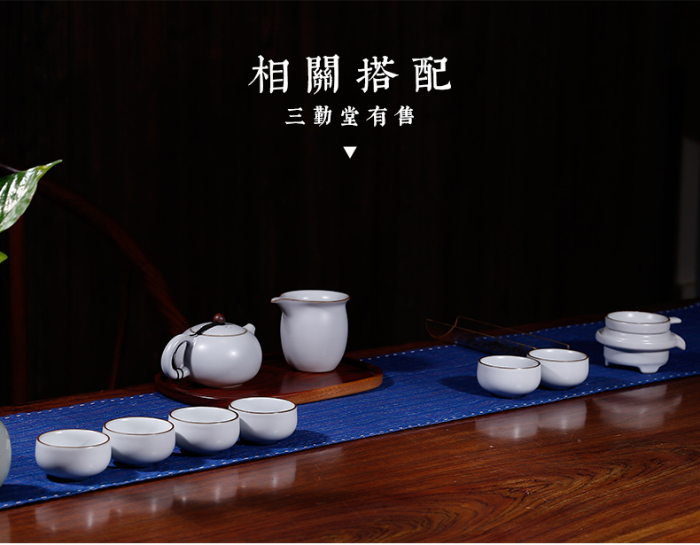 The three frequently your up kung fu tea set home sitting room tea jingdezhen ceramic cups office receive a visitor The teapot