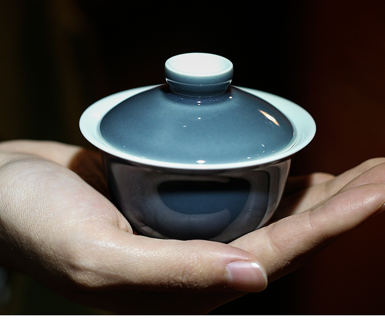 The three frequently tureen worship of jingdezhen ceramic cups kung fu tea tea S11024 only three cups of tea tea bowl