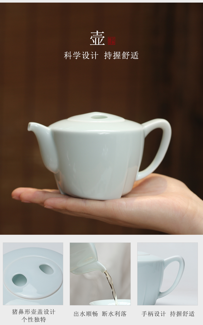 Three frequently hall of a complete set of kung fu tea set jingdezhen ceramic cups tureen ST1021 masters cup 12 head group