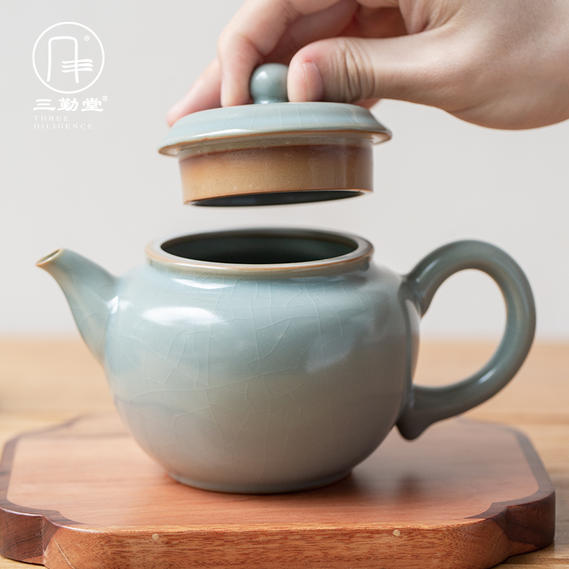 The three frequently your up with jingdezhen ceramic teapot kung fu tea teapot can open piece of xi shi pot filtering level