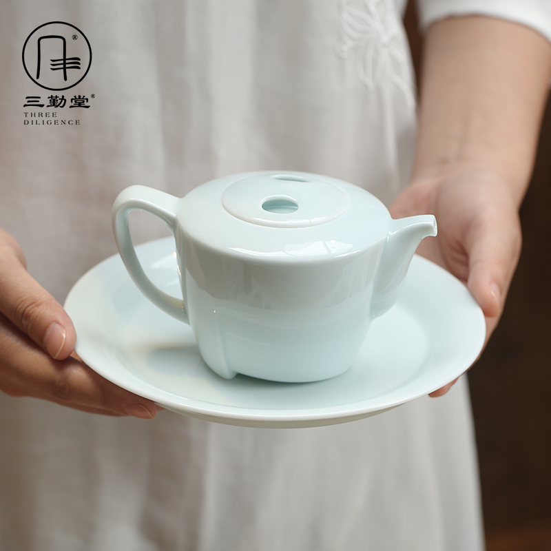 Three frequently hall of a complete set of kung fu tea set jingdezhen ceramic cups tureen ST1021 masters cup 12 head group